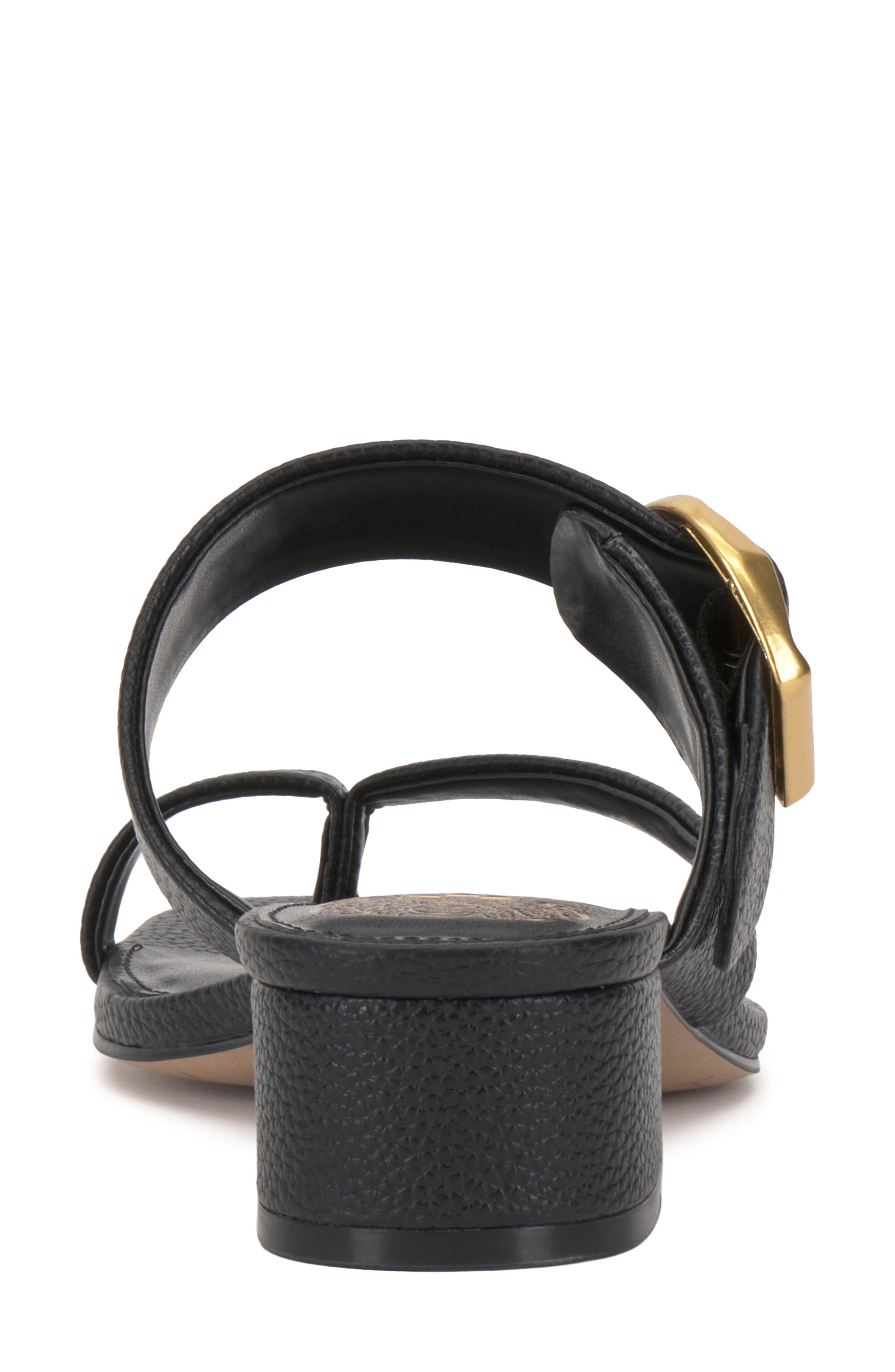 Vince Camuto Laynnie Toe Loop Sandal, Alternate, color, Black Pl Souffle