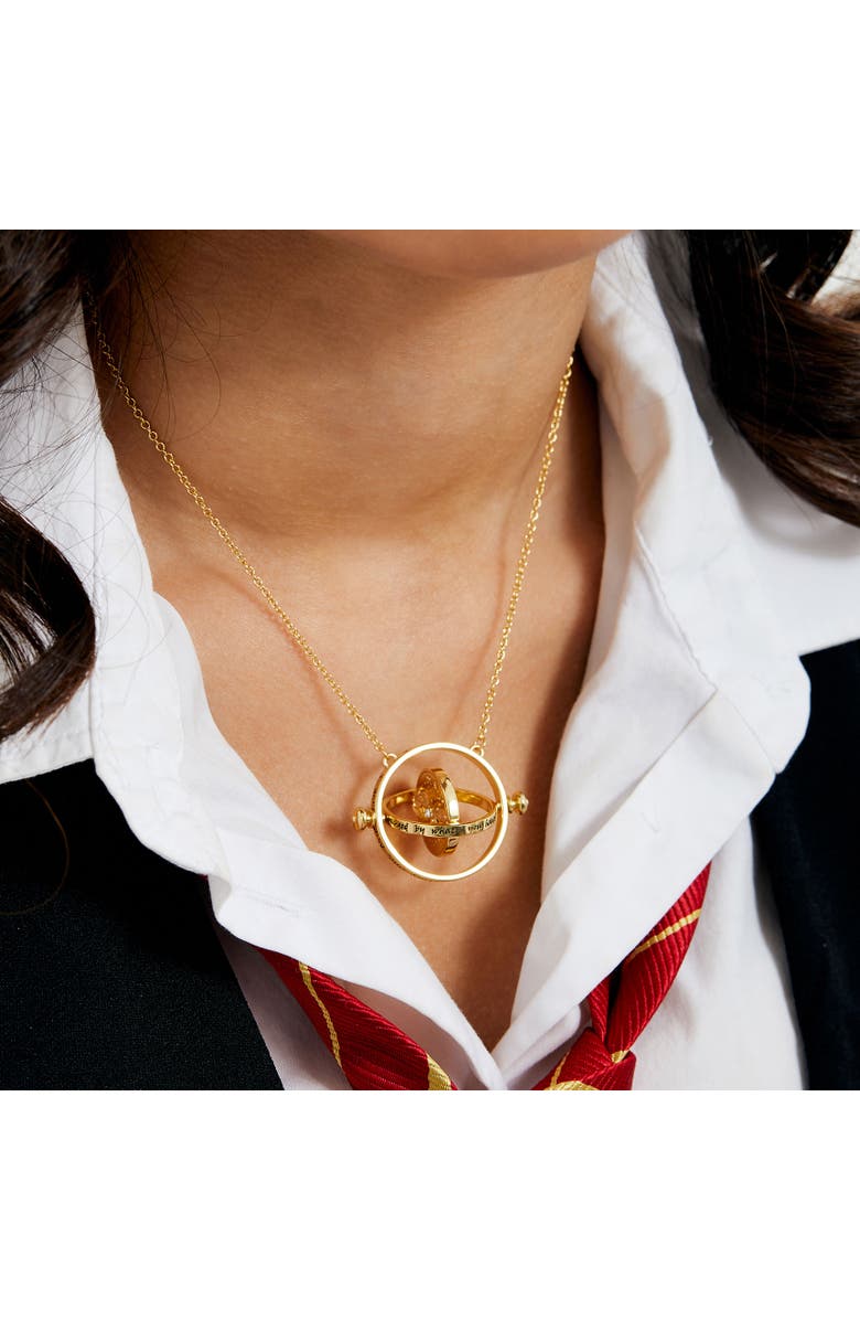 HARRY POTTER Hermione Time Travel Magical Hourglass Rotating Necklace, 22", Alternate, color,