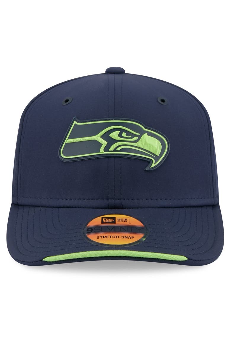 Men's New Era College Navy Seattle Seahawks 2026 Sideline 9SEVENTY Adjustable Hat, Alternate, color, College Navy