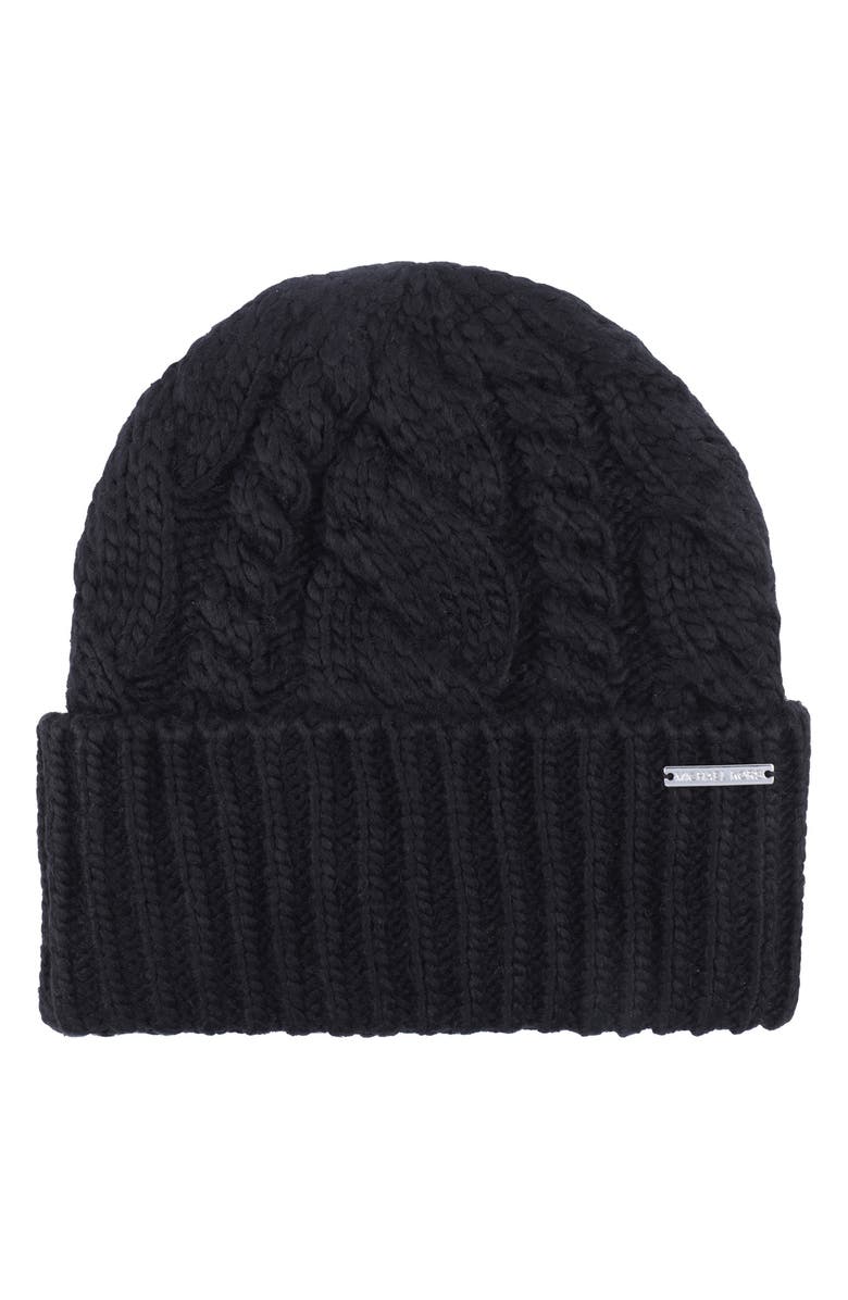 Michael Kors Quintessential Cable Knit Beanie, Main, color, 