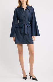 FRAME The Denim Tuxedo Minidress
