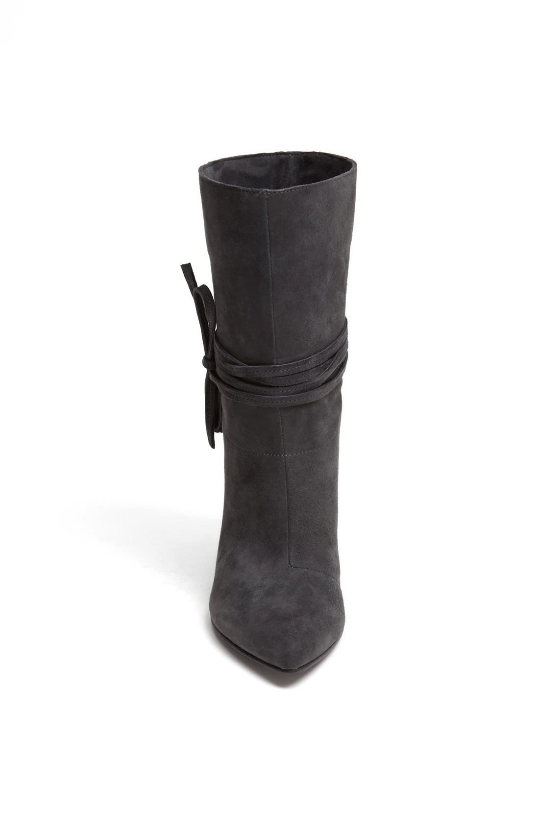 Cameron Silver for Nine West 'Painted Heart' Boot, Alternate, color, DARK GREY SUEDE