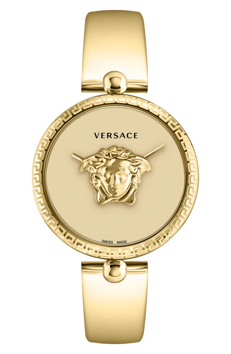 Versace Palazzo Empire Two Hand Quartz Watch, 39mm, Main, color, Gold