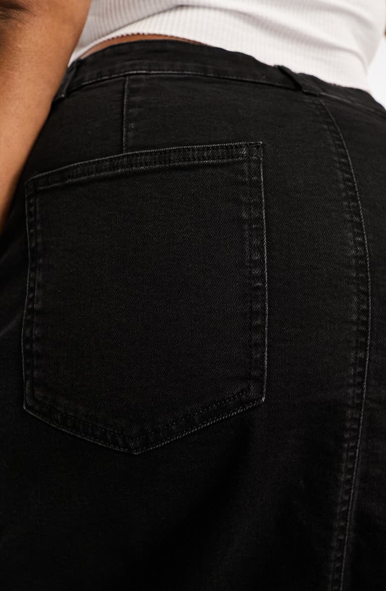 ASOS DESIGN Curve Denim Maxi Skirt, Alternate, color, 