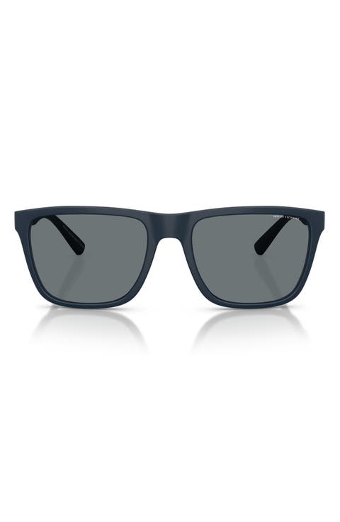 AX Armani Exchange 57mm Square Sunglasses