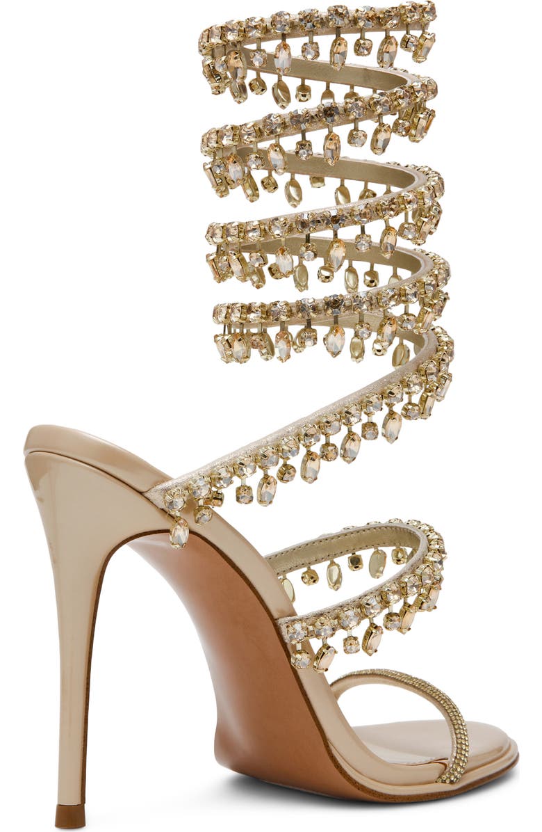Steve Madden Gorgina Ankle Wrap Sandal, Alternate, color, Champagne