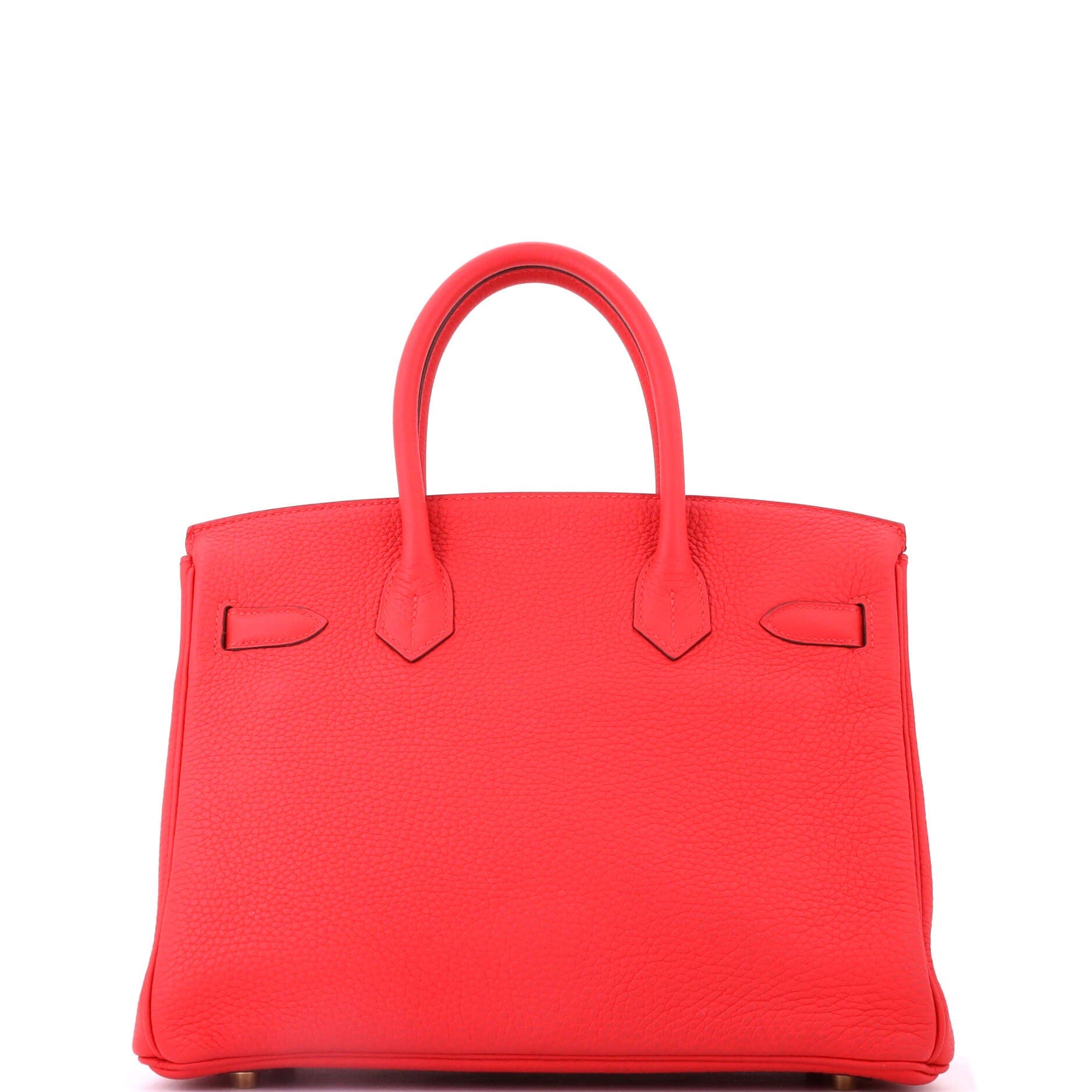 Birkin Handbag Red Clemence with Gold Hardware 30, Alternate, color, Rouge Tomate