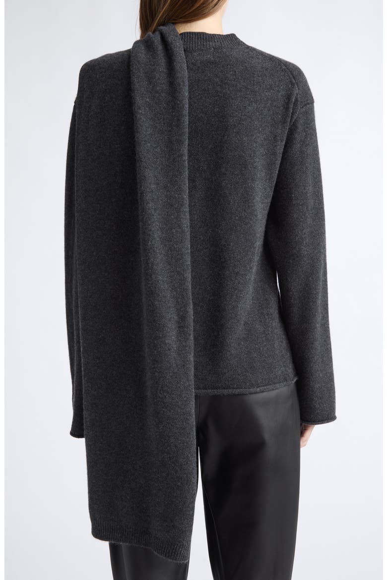 Frances Cashmere Wrap Scarf Sweater, Main, color, CHARCOAL
