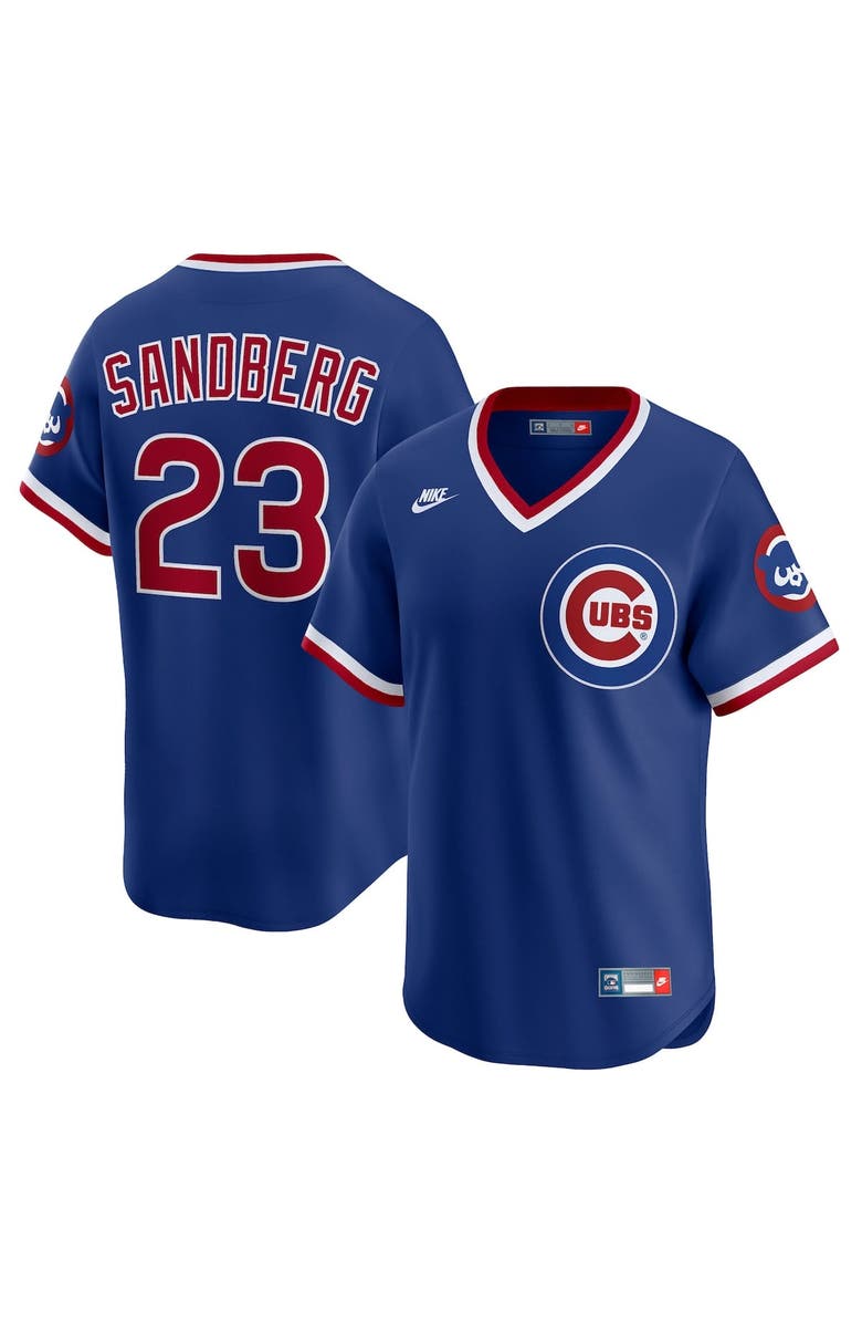Nike Men's Nike Ryne Sandberg Royal Chicago Cubs Throwback Cooperstown Collection Limited Jersey, Main, color, 