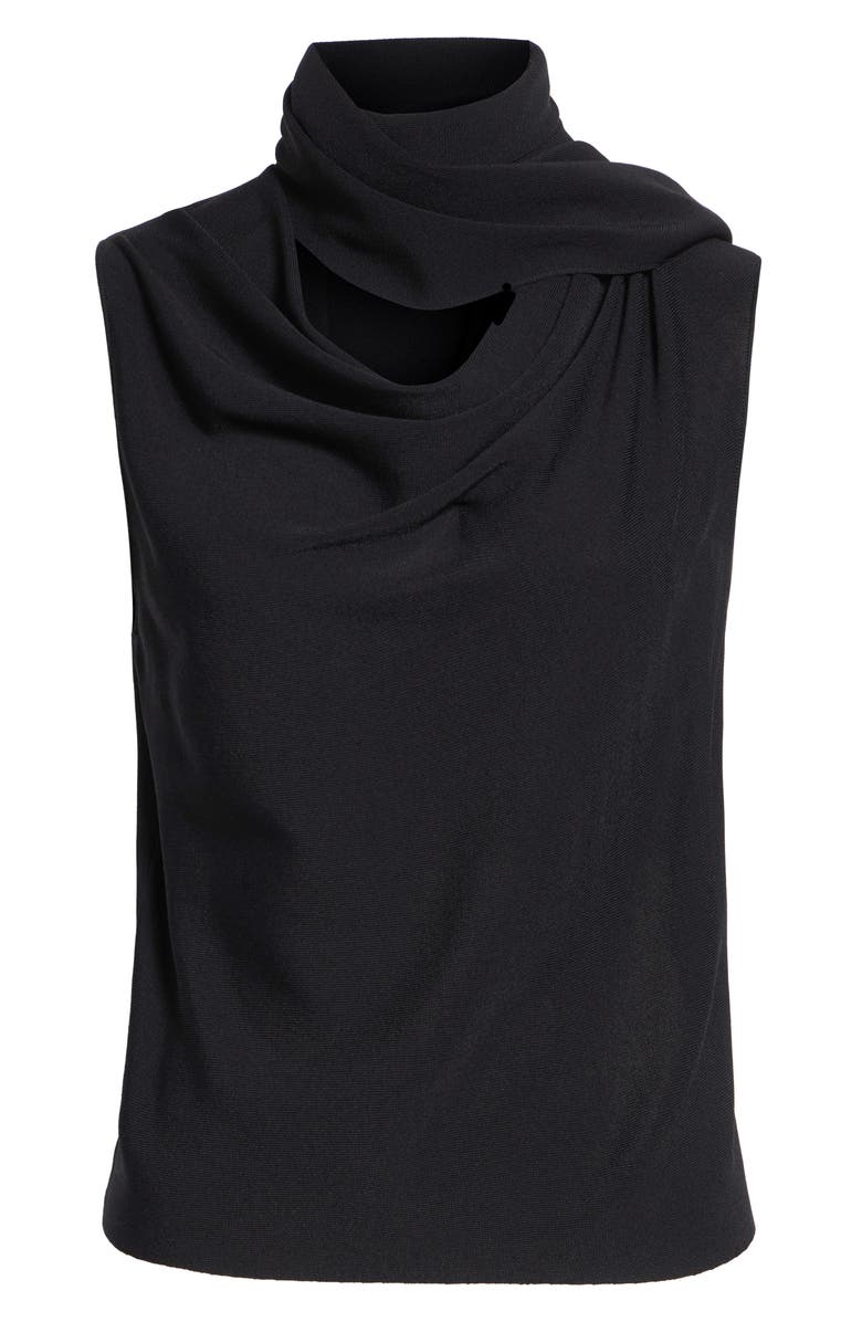 Altuzarra Tommy Scarf Neck Knit Top, Main, color, Black
