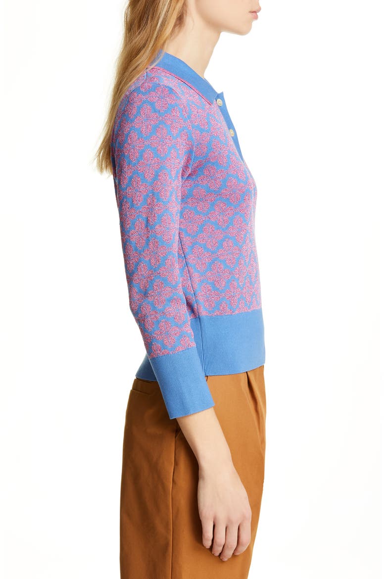 floral spade sweater, Alternate, color, VIBRANT BLUE