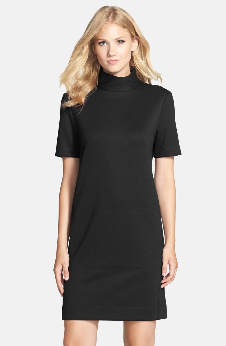 Donna Morgan Mock Neck Knit Shift Dress, Main, color, 
