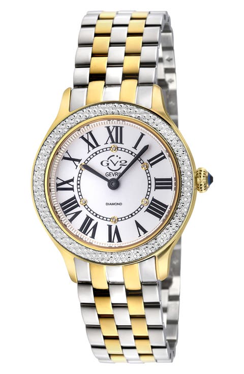 Milan Diamond Dial Swiss Quartz Bracelet Watch, 32mm - 0.03ct.