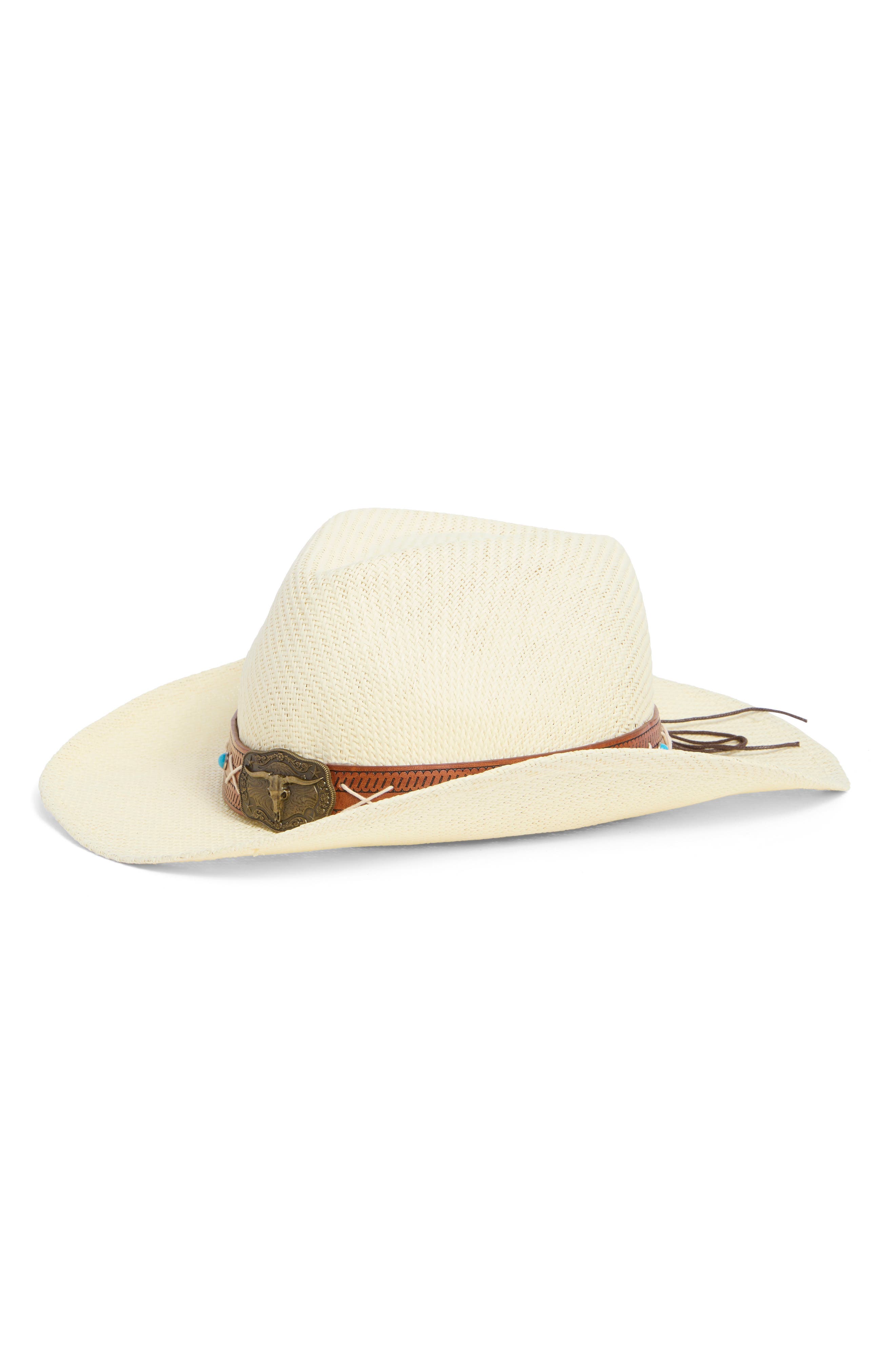 Woven Straw Cowboy Hat