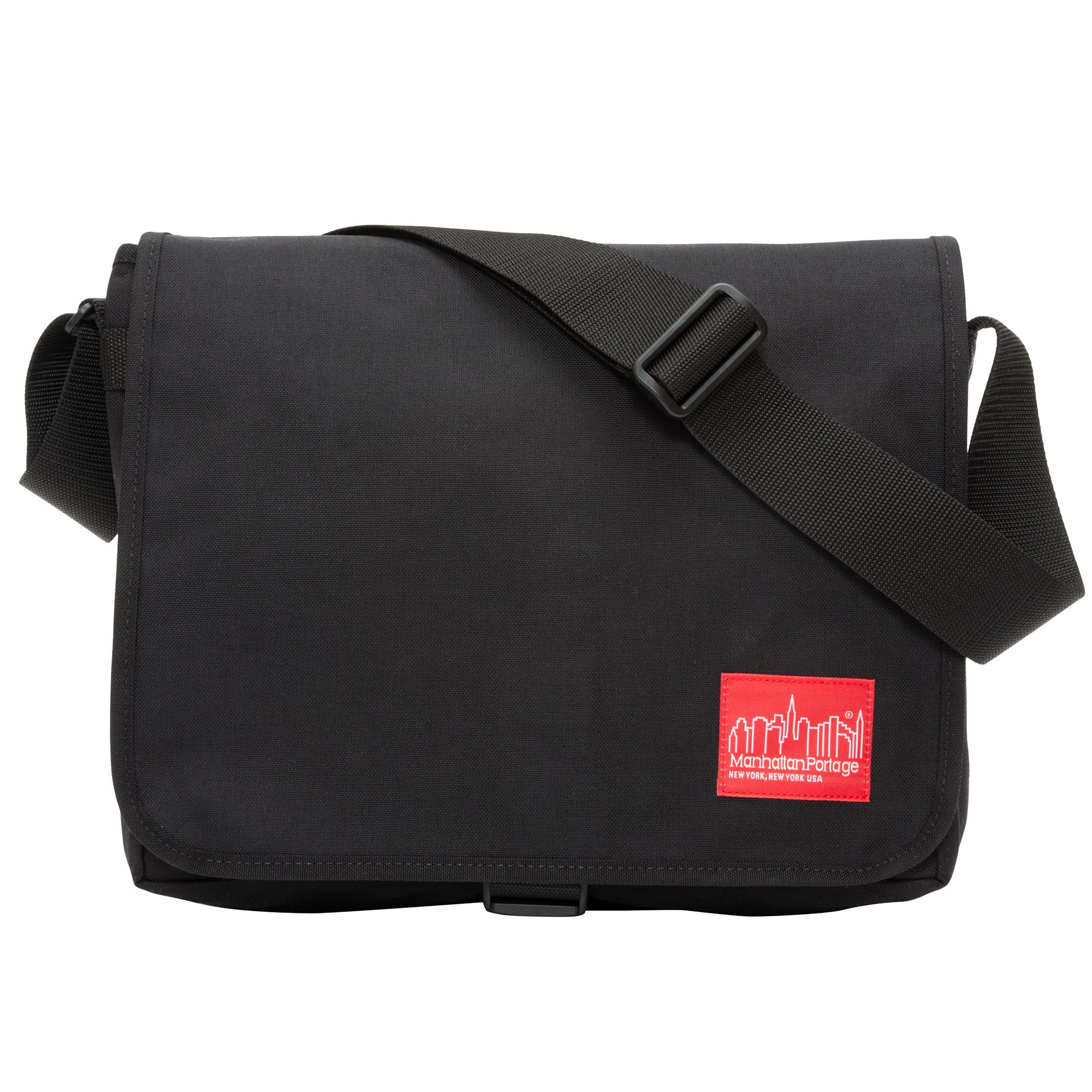 Manhattan Portage DJ 13" Laptop Bag Deluxe, Main, color, Black