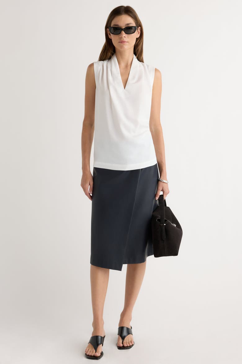Jae V-Neck Sleeveless Blouse, Alternate, color, Ivory