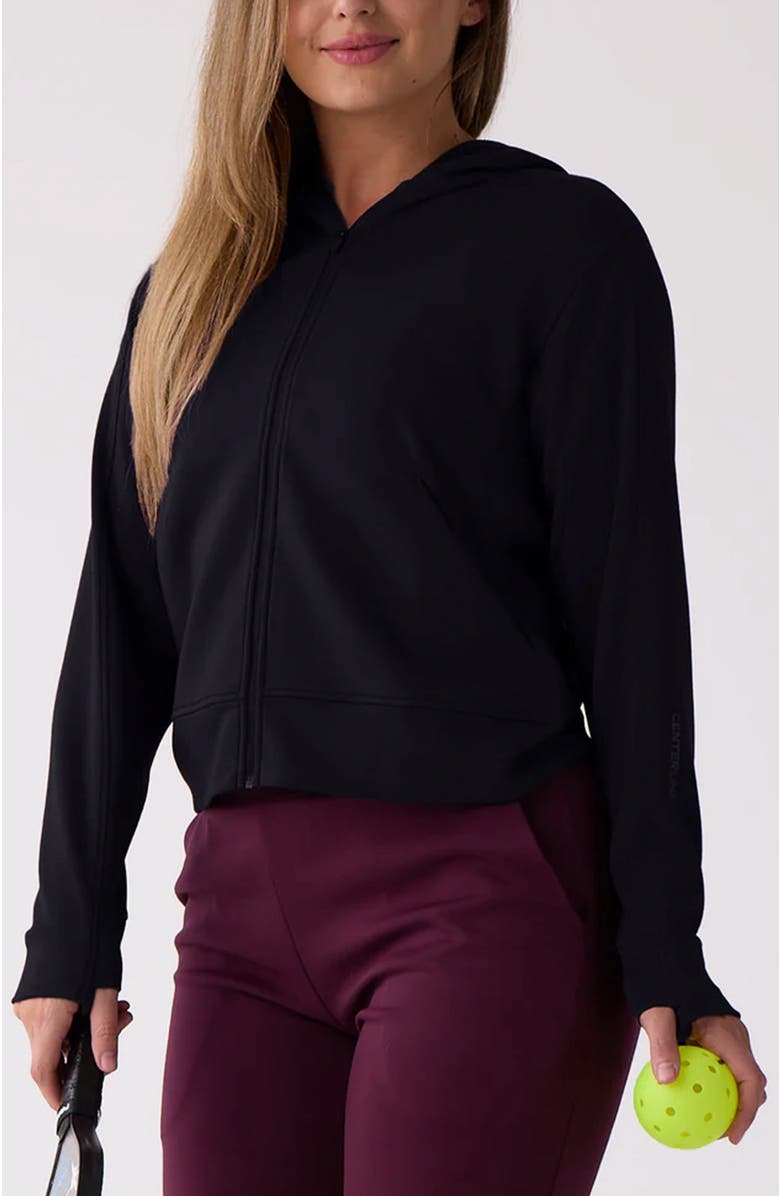 Centerline Athletics Women's Après Full Zip Hood, Main, color, Black