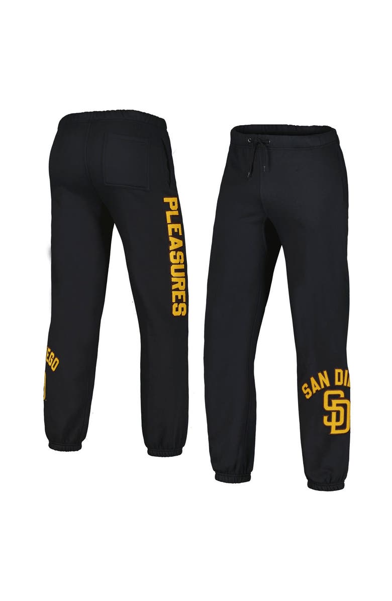 PLEASURES Men's PLEASURES Black San Diego Padres Opening Day Sweatpants, Alternate, color, Black