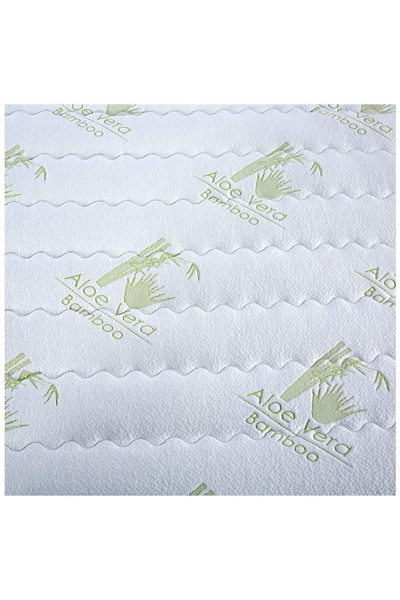 Aloe Vera Hypoallergenic Mattress Topper, Alternate, color, WHITE