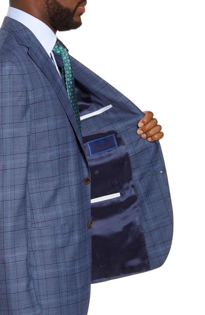 David Donahue Arnold Classic Fit Plaid Wool Sport Coat, Alternate, color, 