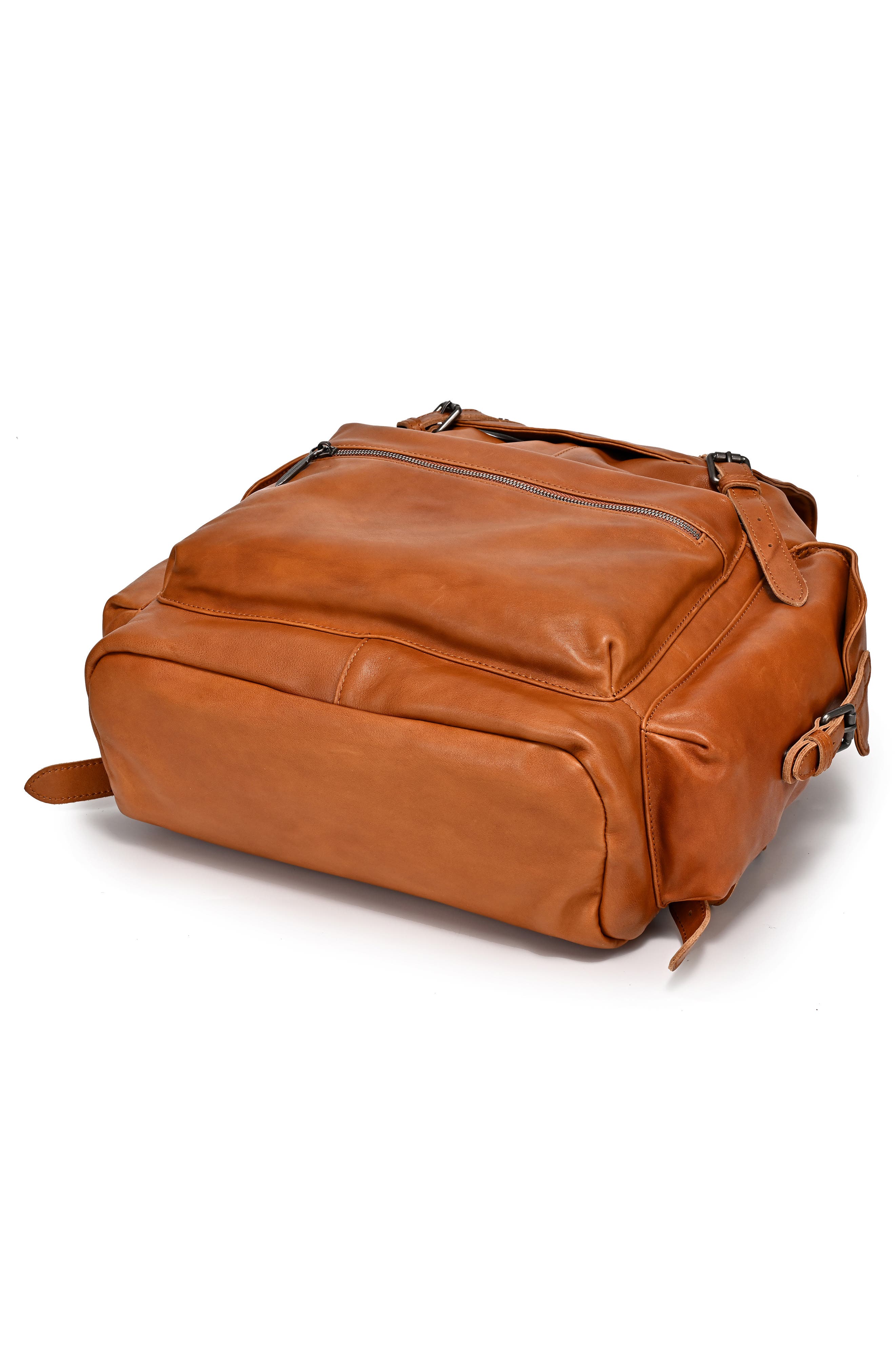 Bryan Leather Backpack, Alternate, color, TAN