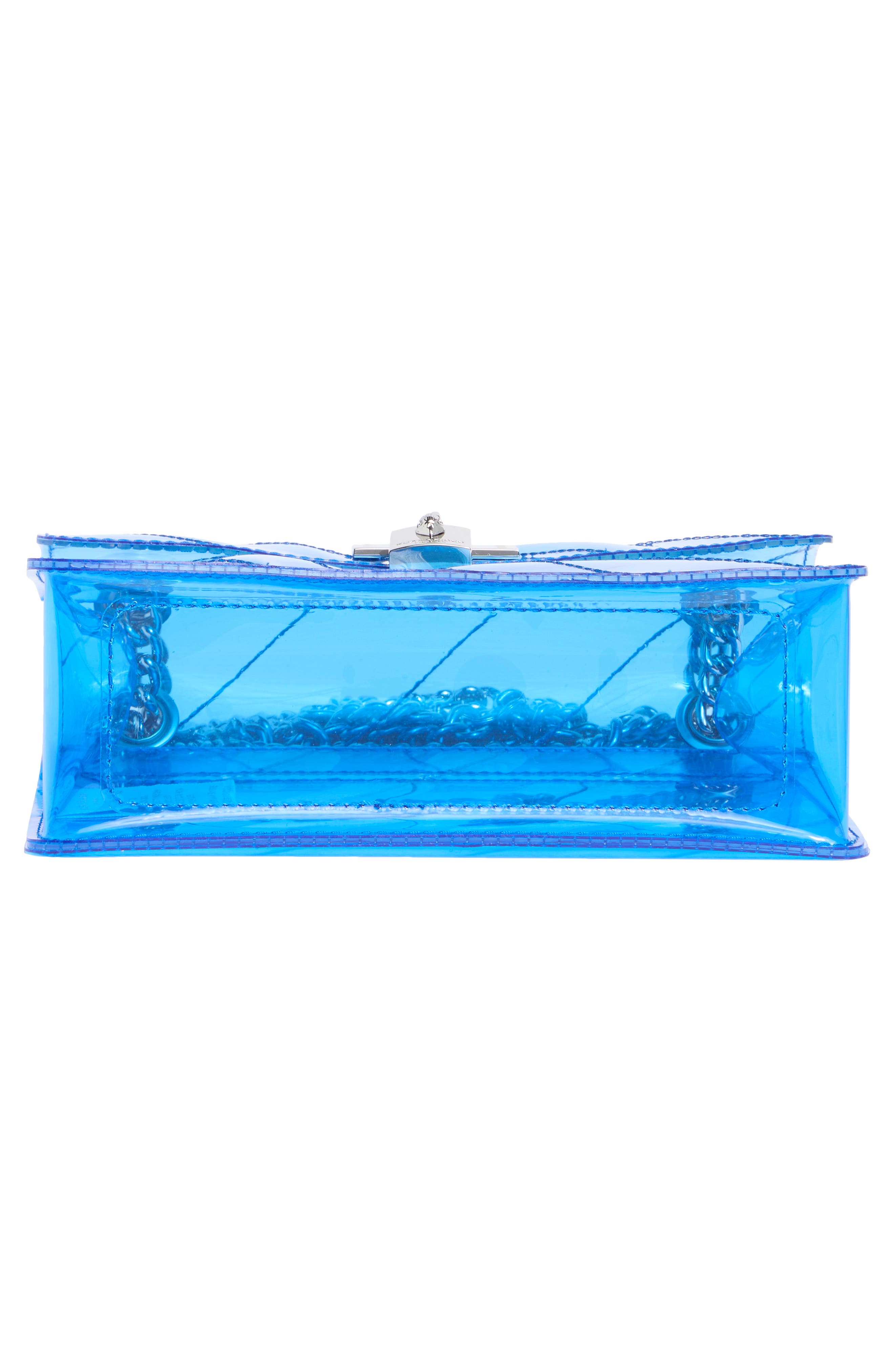 Mini Brixton Vinyl Crossbody Bag, Alternate, color, BLUE
