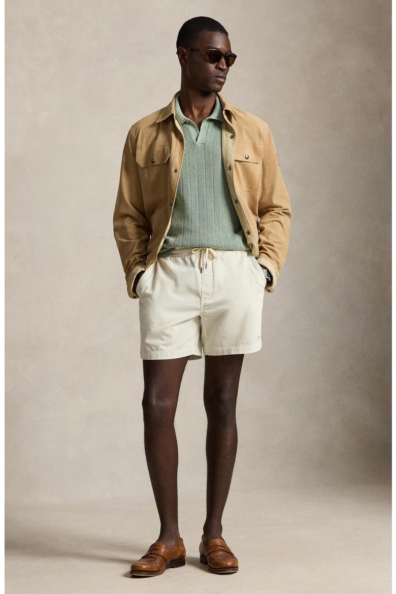 Prepster 6-Inch Corduroy Drawstring Shorts, Alternate, color, WARM WHITE