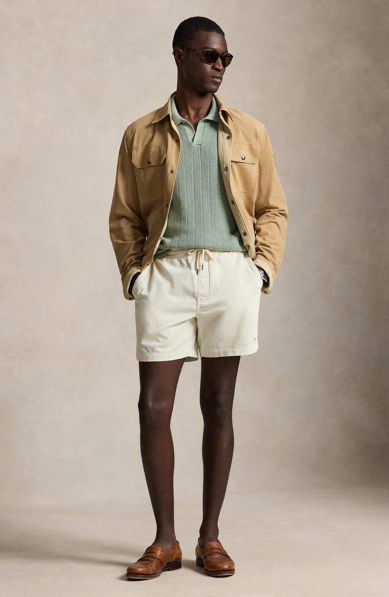 Polo Ralph Lauren Prepster 6-Inch Corduroy Drawstring Shorts, Alternate, color, Warm White
