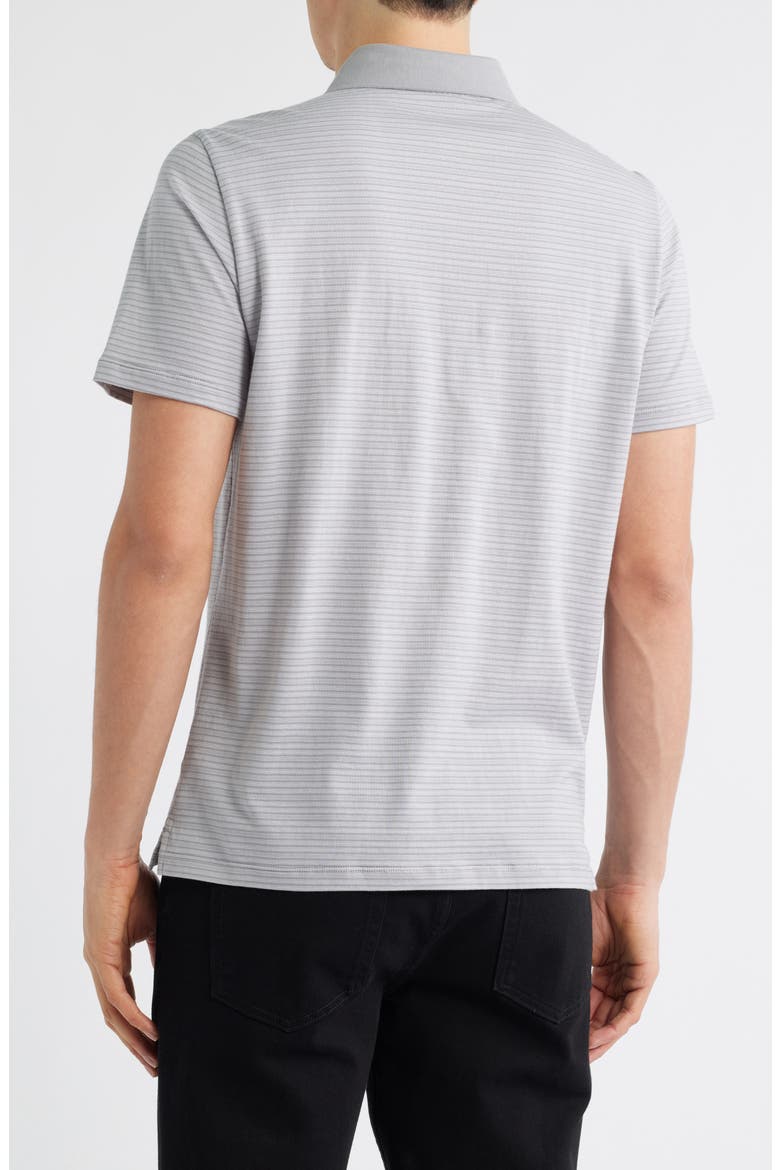 Maltese Stripe Polo, Alternate, color, GREY
