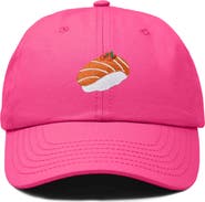 Dalix Salmon Sushi Embroidered Dad Cap