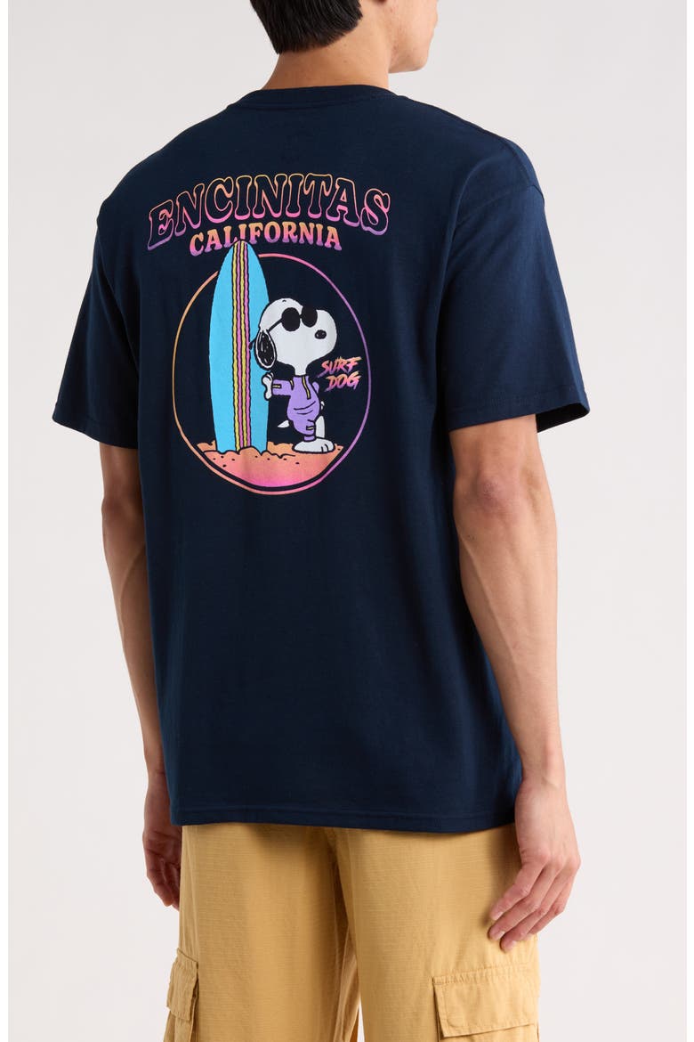 Peanuts® Encinitas Cotton Graphic T-Shirt, Alternate, color, NAVY