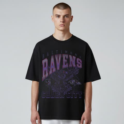 Unisex The Wild Collective  Black Baltimore Ravens Charm City Football T-Shirt