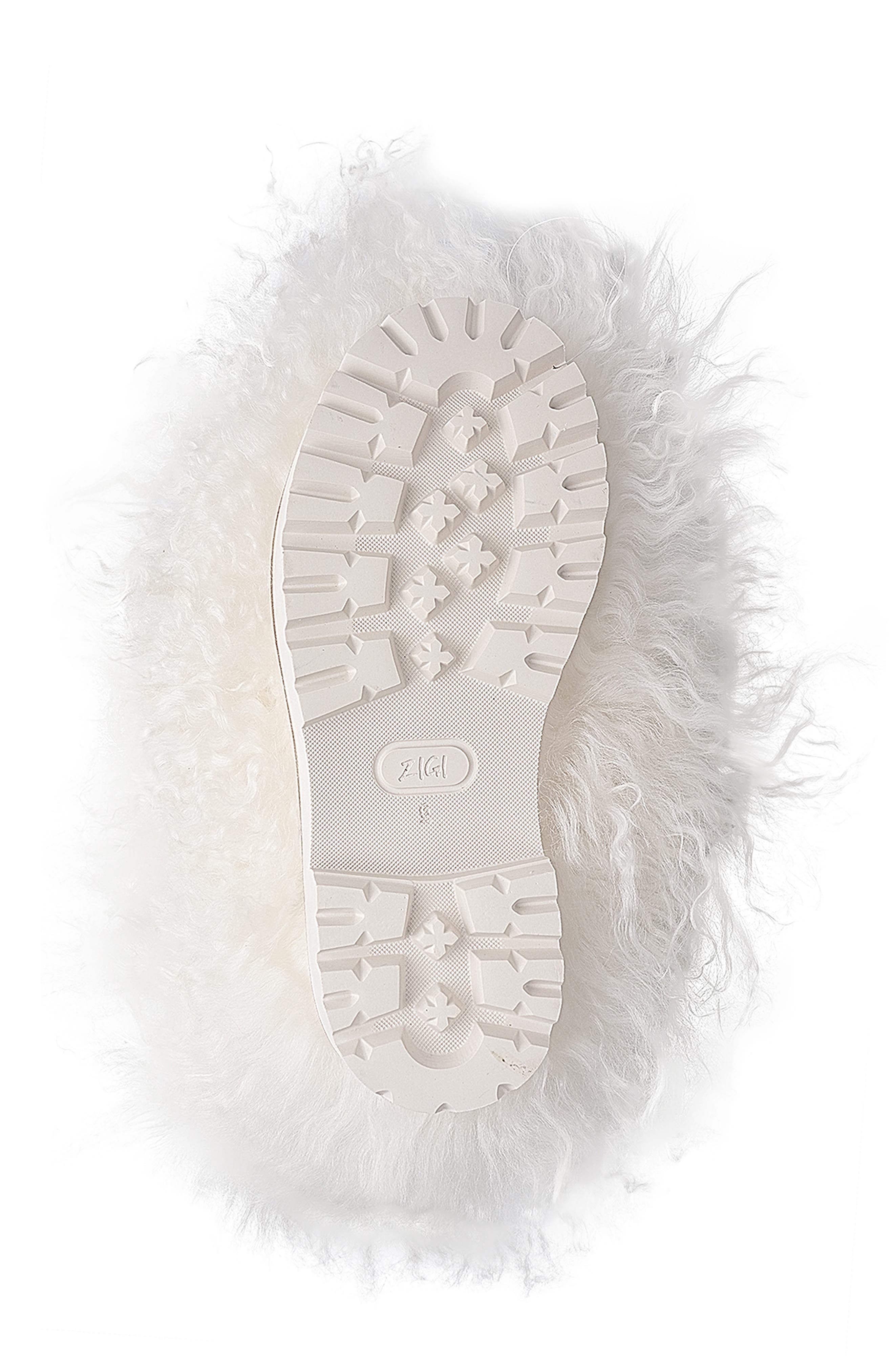 Risha Genuine Shearling Bootie, Alternate, color, IVORY O