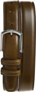 Torino Stitched Calfskin Leather Belt
