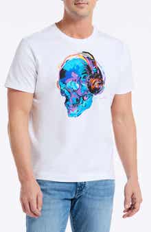 Robert Graham Skull Beats Graphic T-Shirt