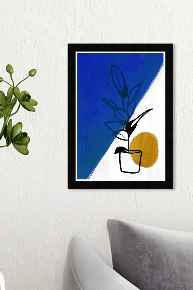 Wynwood Studio There Is A Romance Blue Abstract Framed Wall Art ...