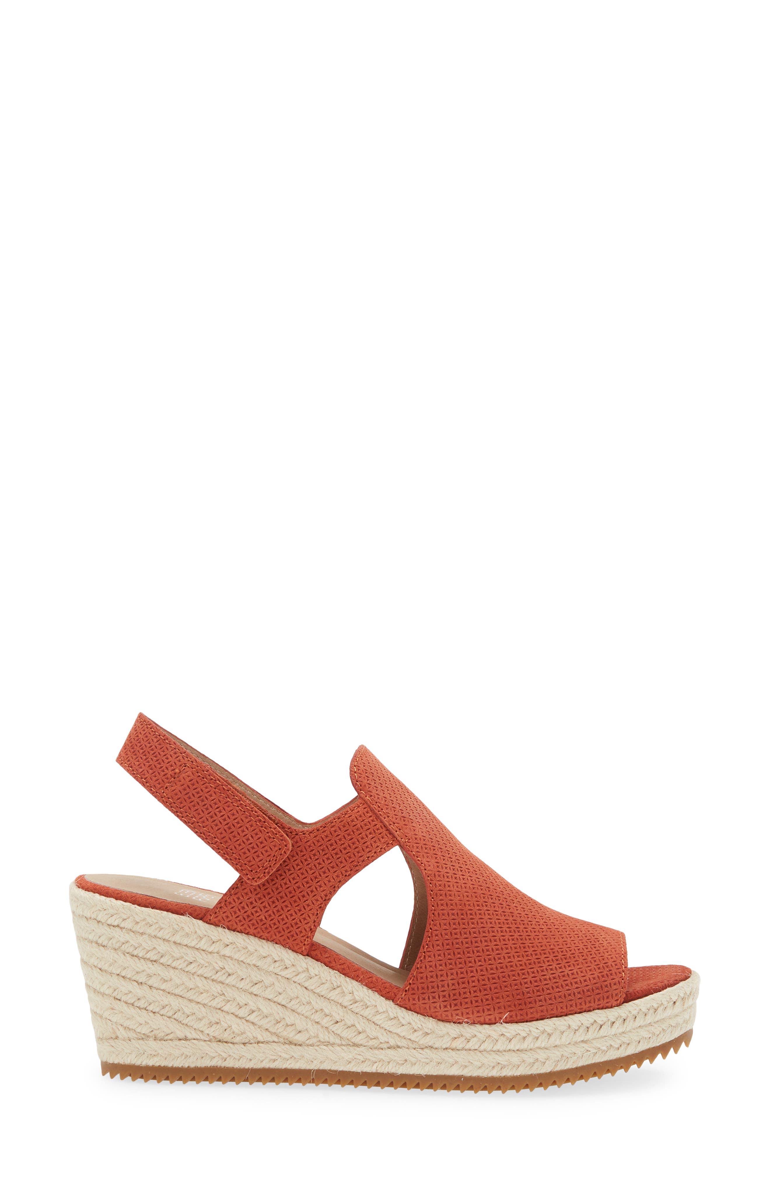 Wilda Slingback Espadrille Platform Wedge Sandal, Alternate, color, CHILI