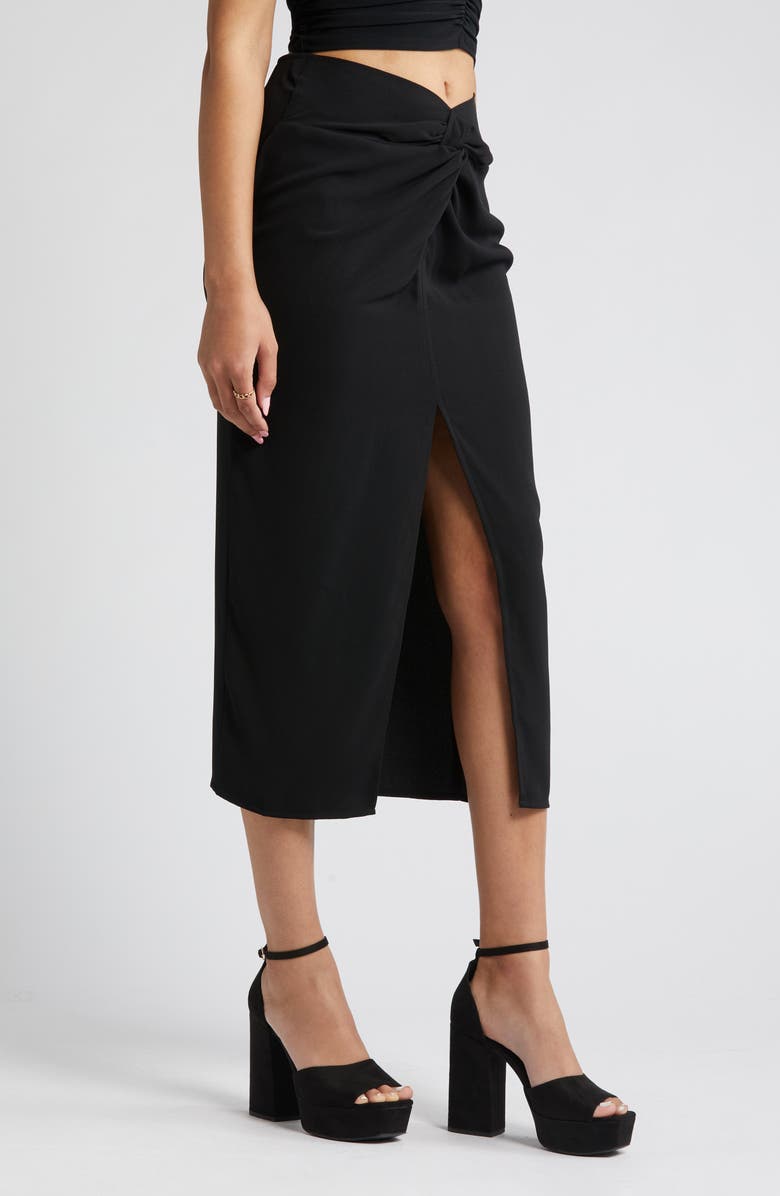 Open Edit Twist Front Skirt, Alternate, color, 