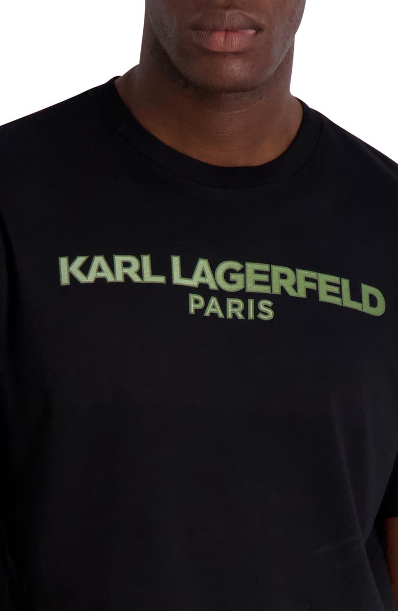 KARL LAGERFELD PARIS Logo Crewneck T-Shirt, Alternate, color, 