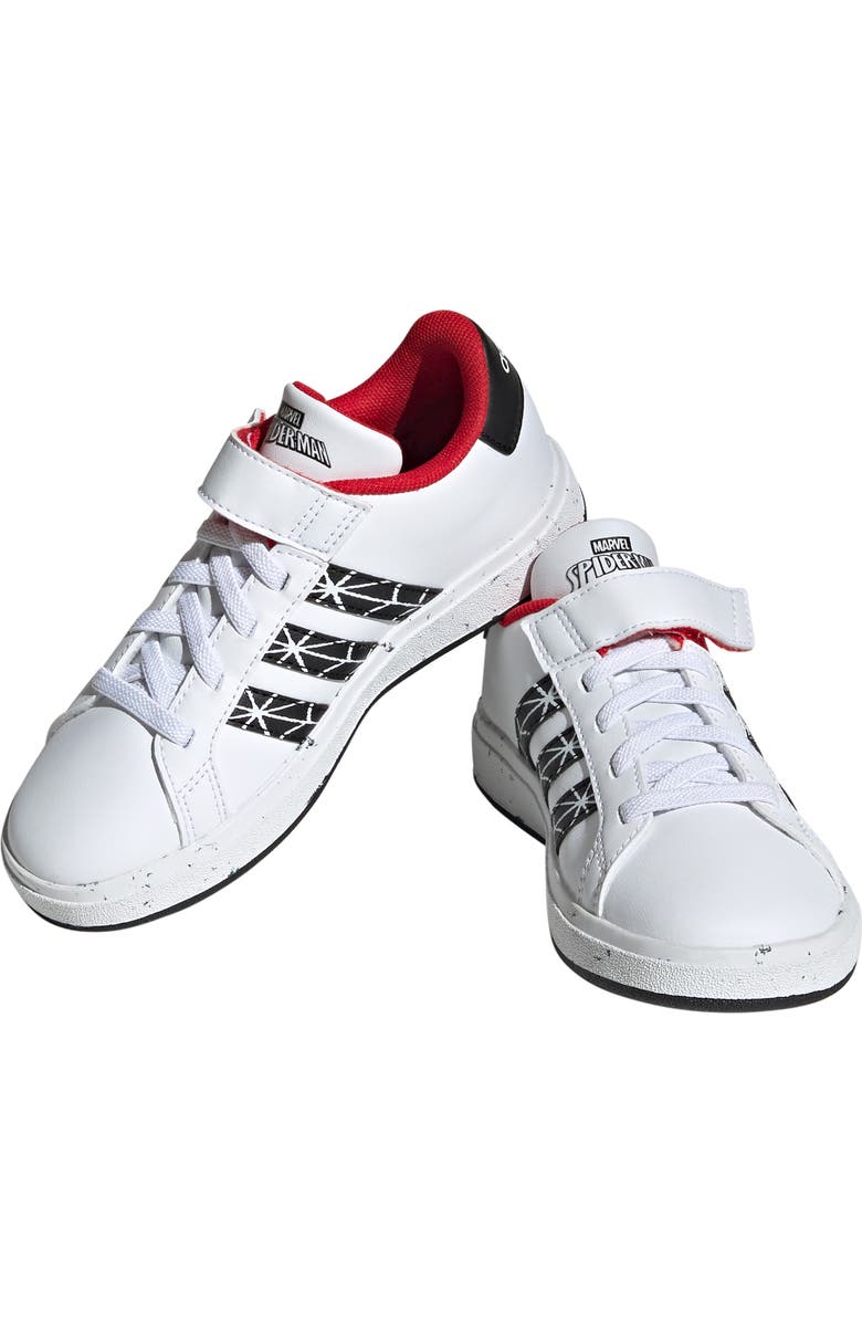 adidas x Marvel Spider-Man Kids' Grand Court Tennis Shoe, Main, color,