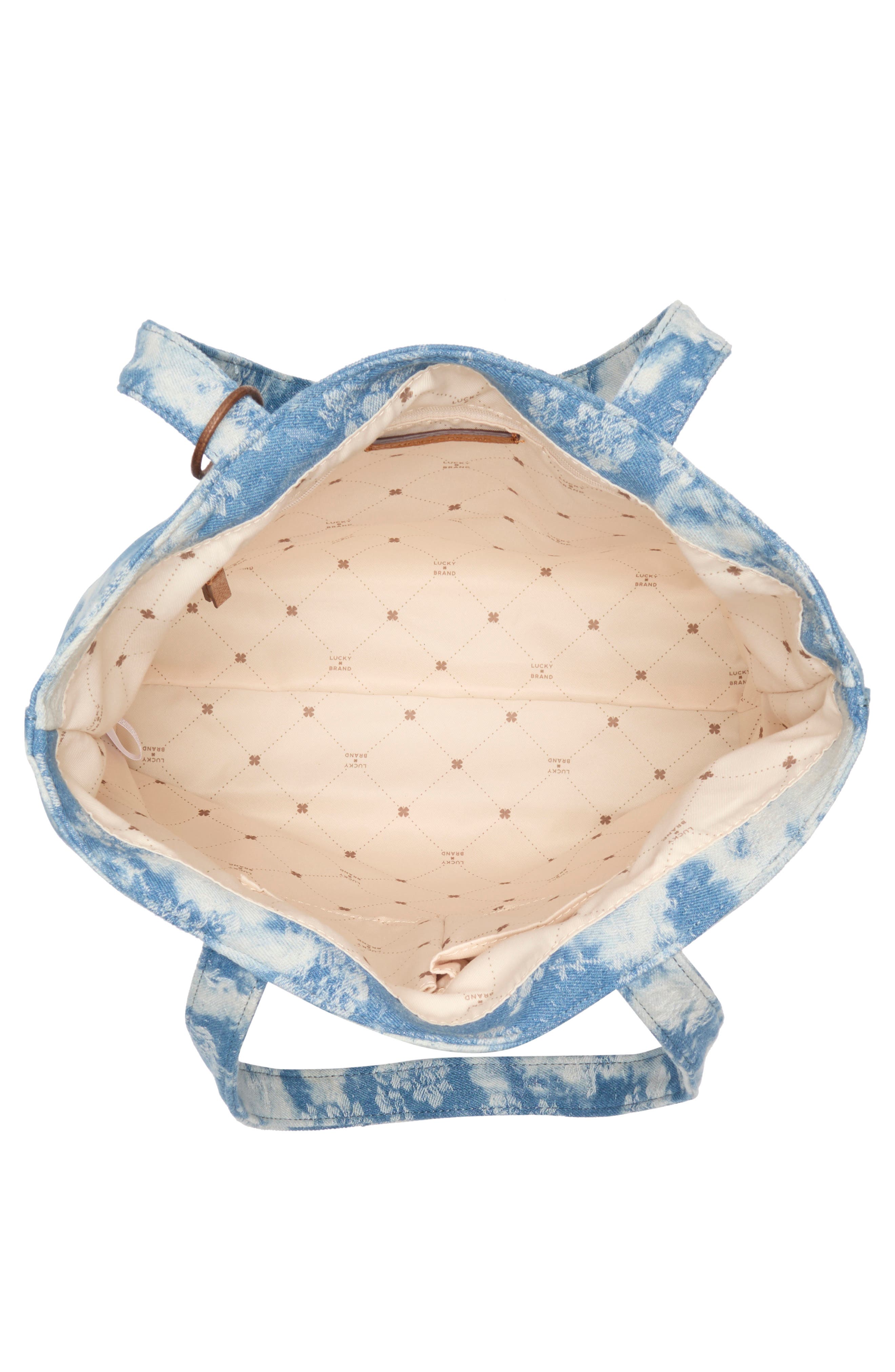 Lucky Brand Pira Canvas Book Tote Bag, Alternate, color, Floral Denim