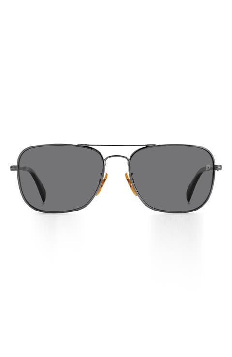 59mm Polarized Square Sunglasses