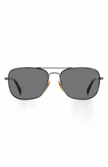 David Beckham Eyewear 59mm Polarized Square Sunglasses