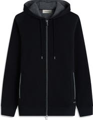 Bugatchi Piqué zip-Up Hoodie