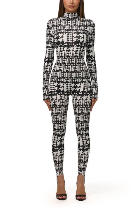 Stirrup Mock Neck Jumpsuit