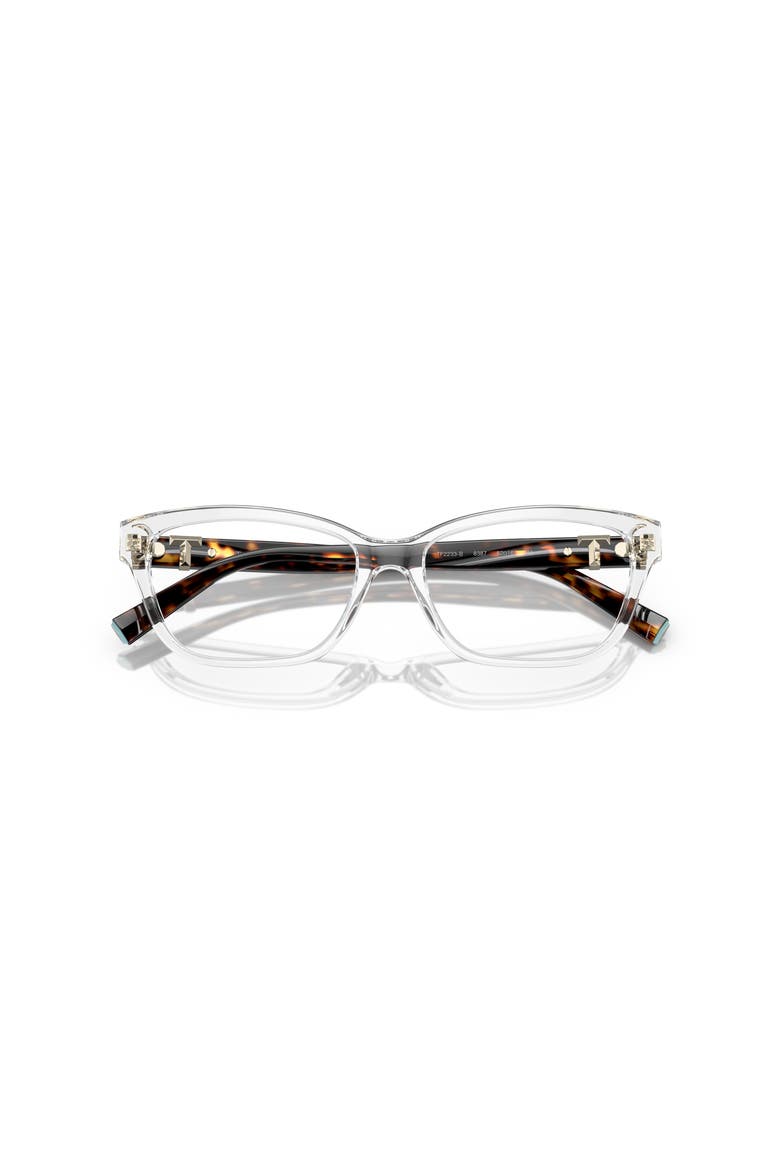 54mm Rectangle optical glasses, Alternate, color, Transparent