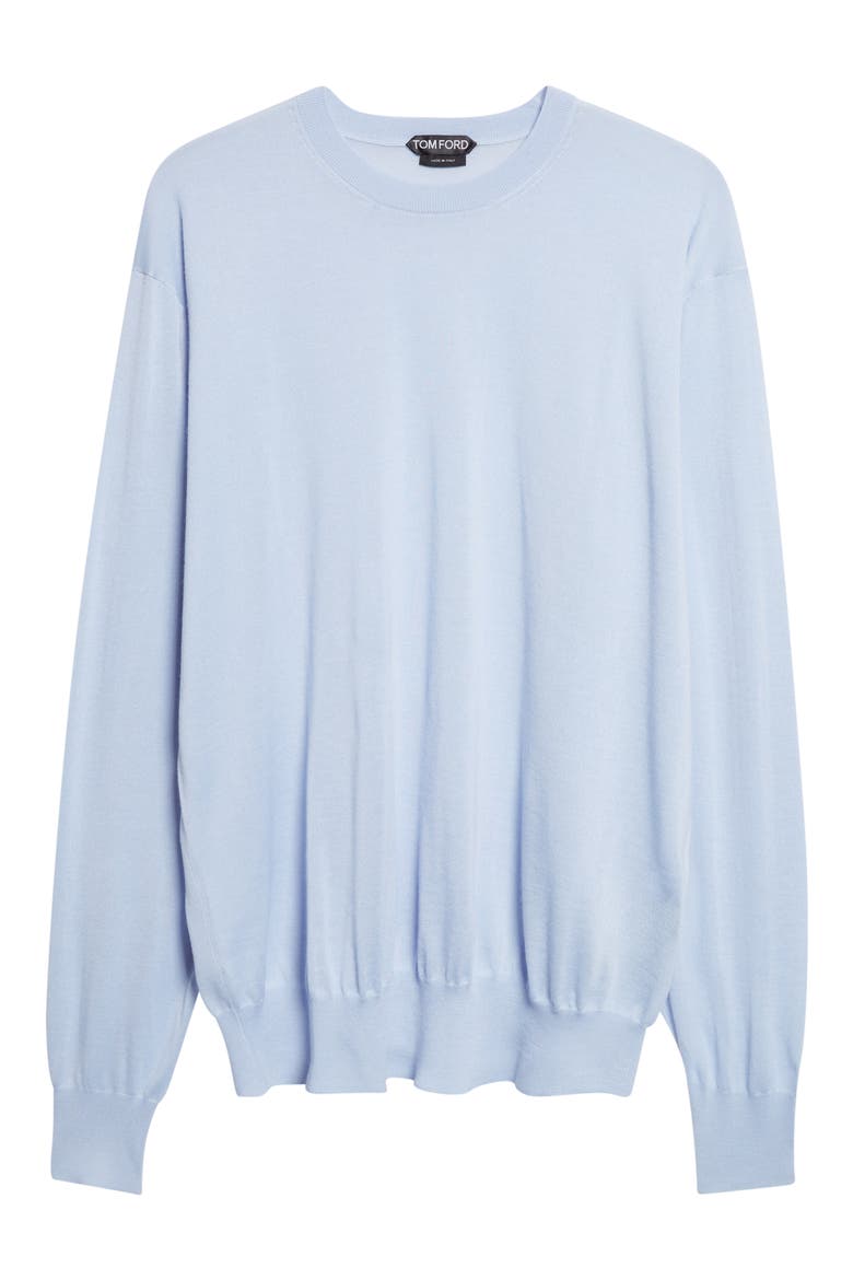 Oversize Cashmere Cable Sweater, Main, color, SKY