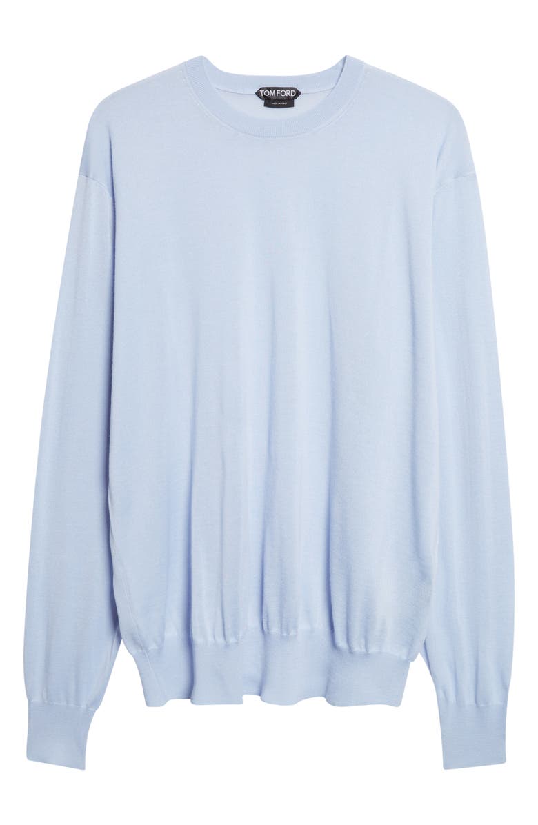 TOM FORD Oversize Cashmere Cable Sweater, Main, color, Sky