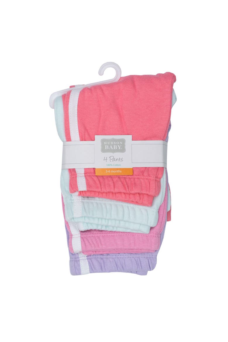 Pack of 4 Everyday Pants Set, Alternate, color, Conch Shell Begonia Pink