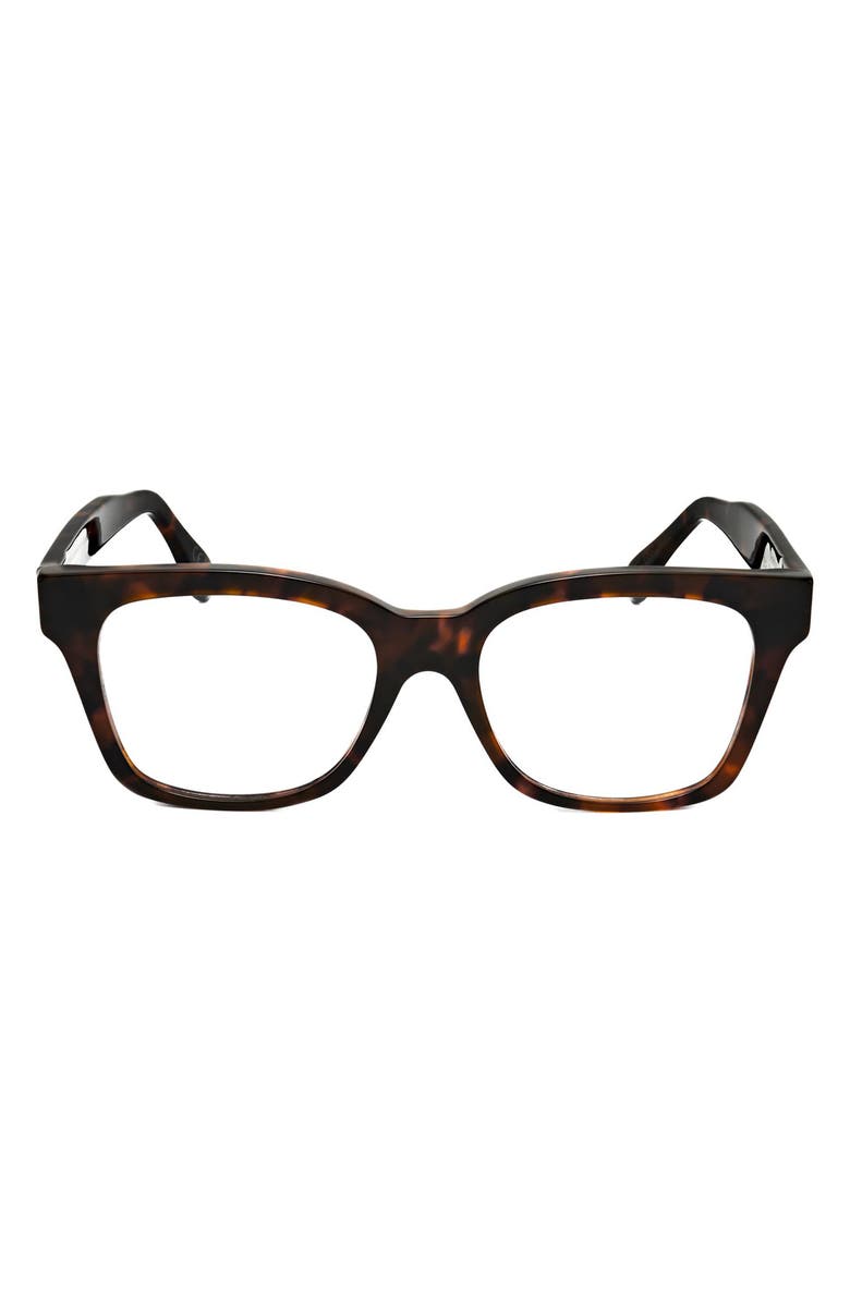 SUPER by RETROSUPERFUTURE<sup>®</sup> 50mm Rectangular Reading Glasses, Main, color, Black